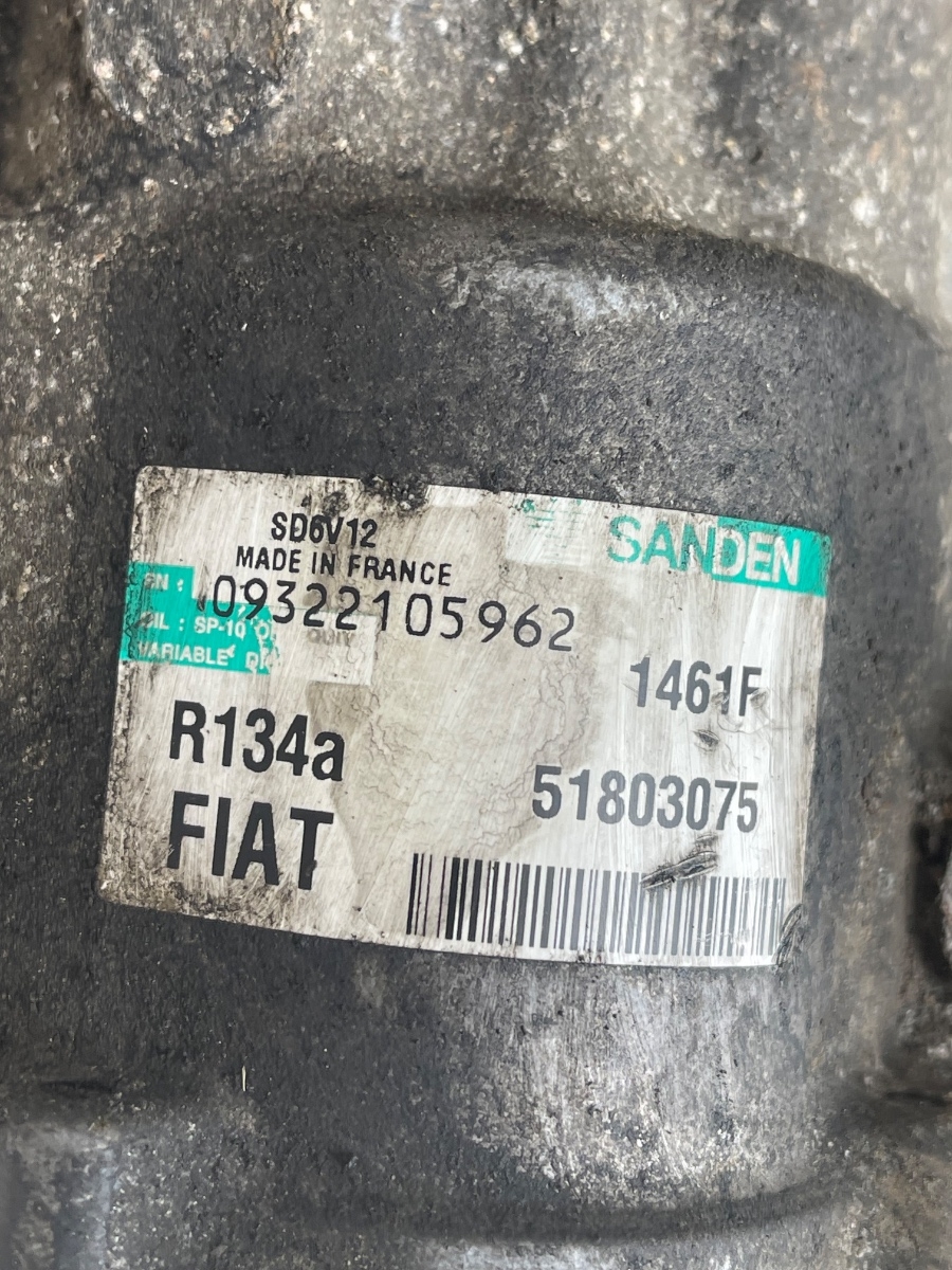 Compresor  AC FIAT GRANDE PUNTO 199_ 2005 - > 1.3 D Multijet 199 A3.000 51803075 – foto 3