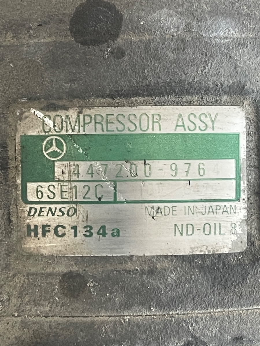 Compresor  AC MERCEDES-BENZ A-CLASS W168 1997 - 2005  1.7CDI 447200-976 – foto 2