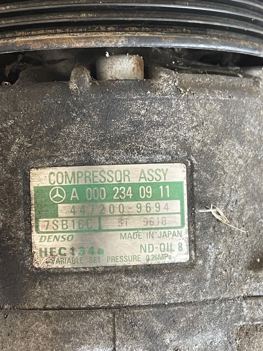 Compresor AC MERCEDES-BENZ C-CLASS W202 1993 - 2000 1.8 C 180 M 111.920, M 111.921 A0002340911 – foto 4