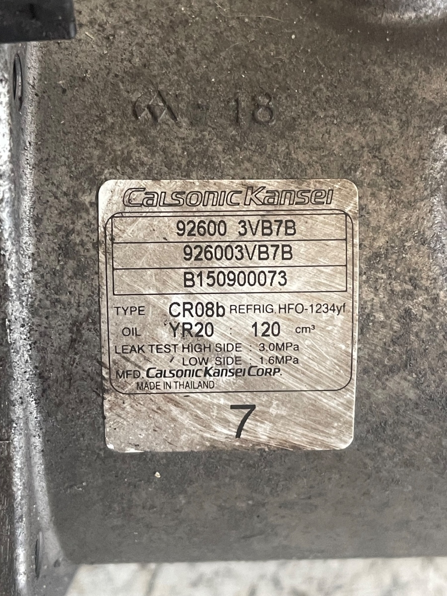 Compresor  AC NISSAN NOTE E12 2012 - > 1.2B 92600-3VB7B – foto 2
