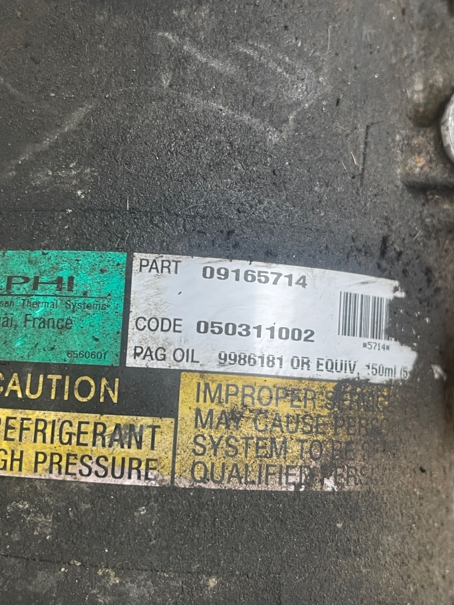 Compresor  AC OPEL ASTRA G Box F70 1998 - 2005 1.6 C 16 SEL, Z 16 XE 09165714 – foto 2