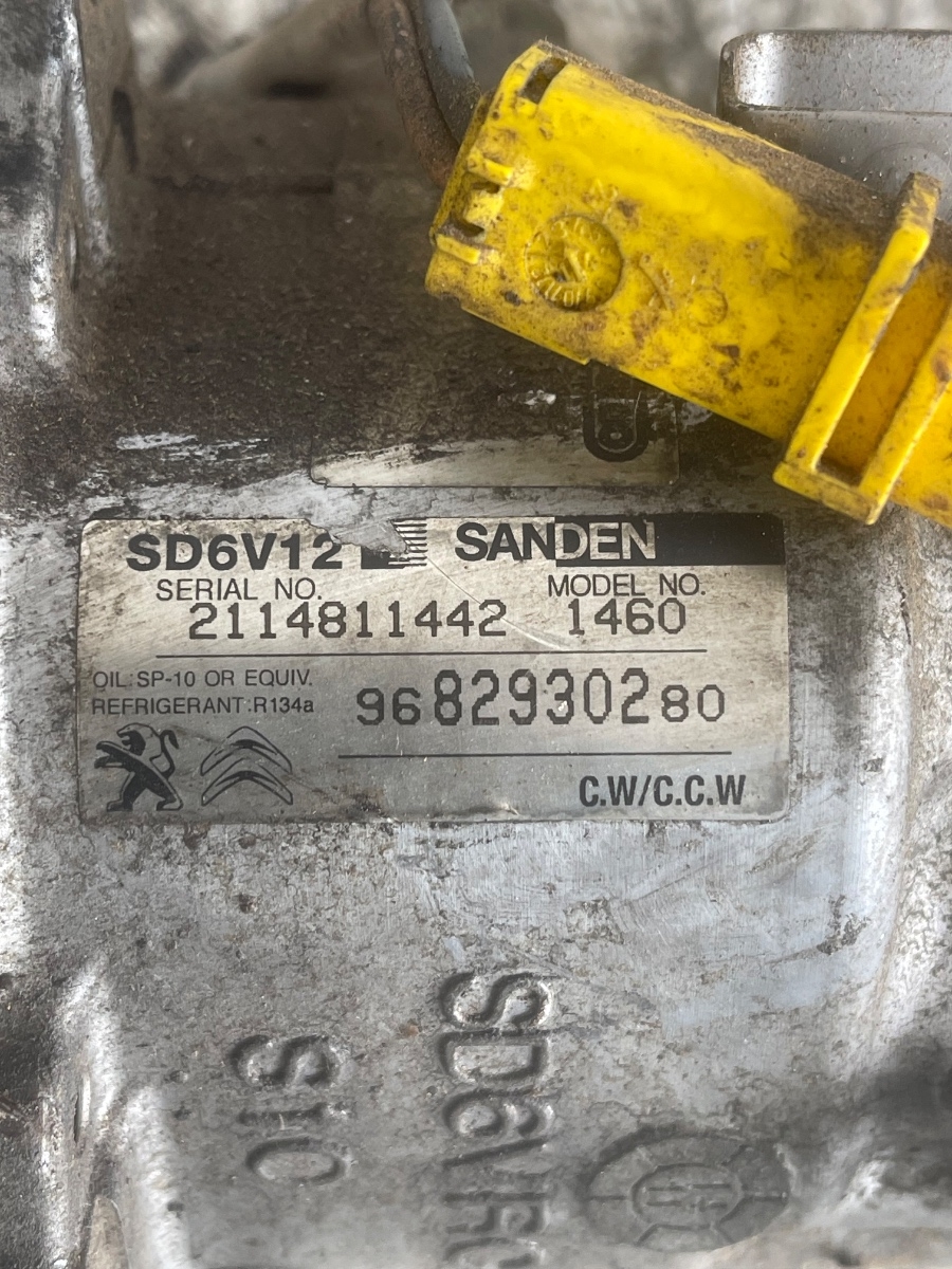 Compresor  AC PEUGEOT 206 Hatchback 2A/C 1998 - > 2.0 HDI 90 RHY (DW10TD) 9682930280 – foto 3