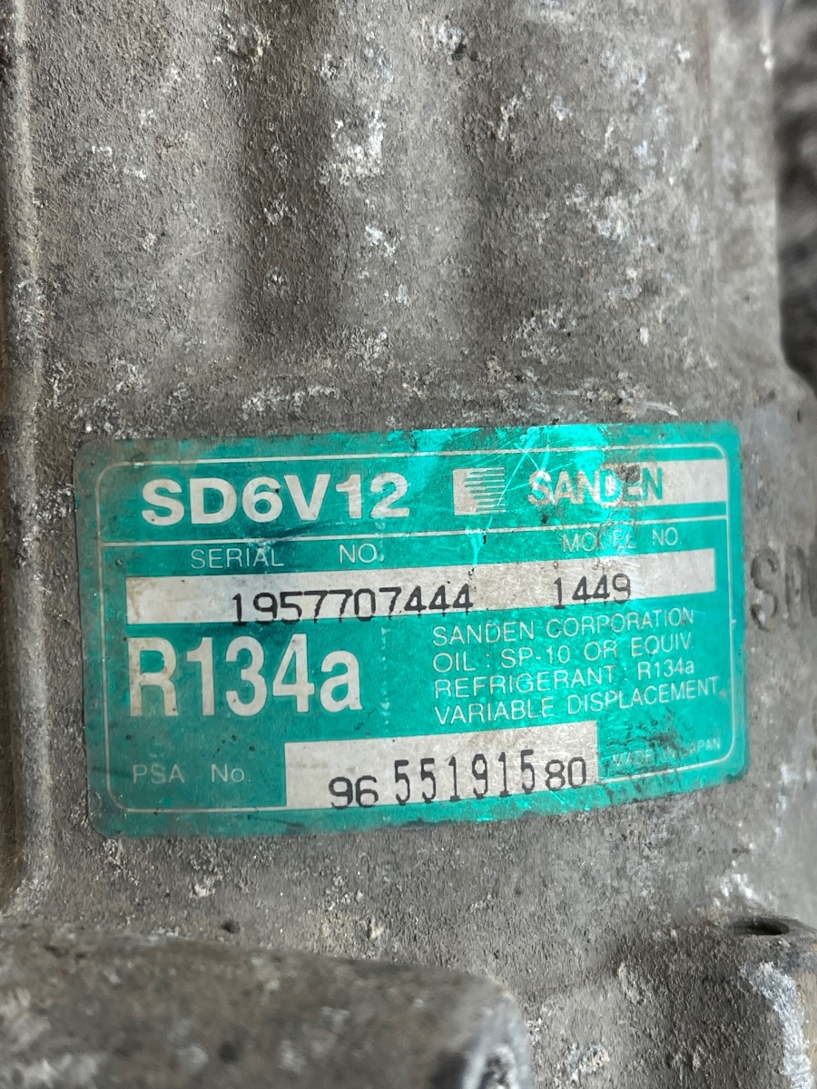 Compresor  AC PEUGEOT 307 3A/C 2000 - > 1.6HDI 9655191580 – foto 2