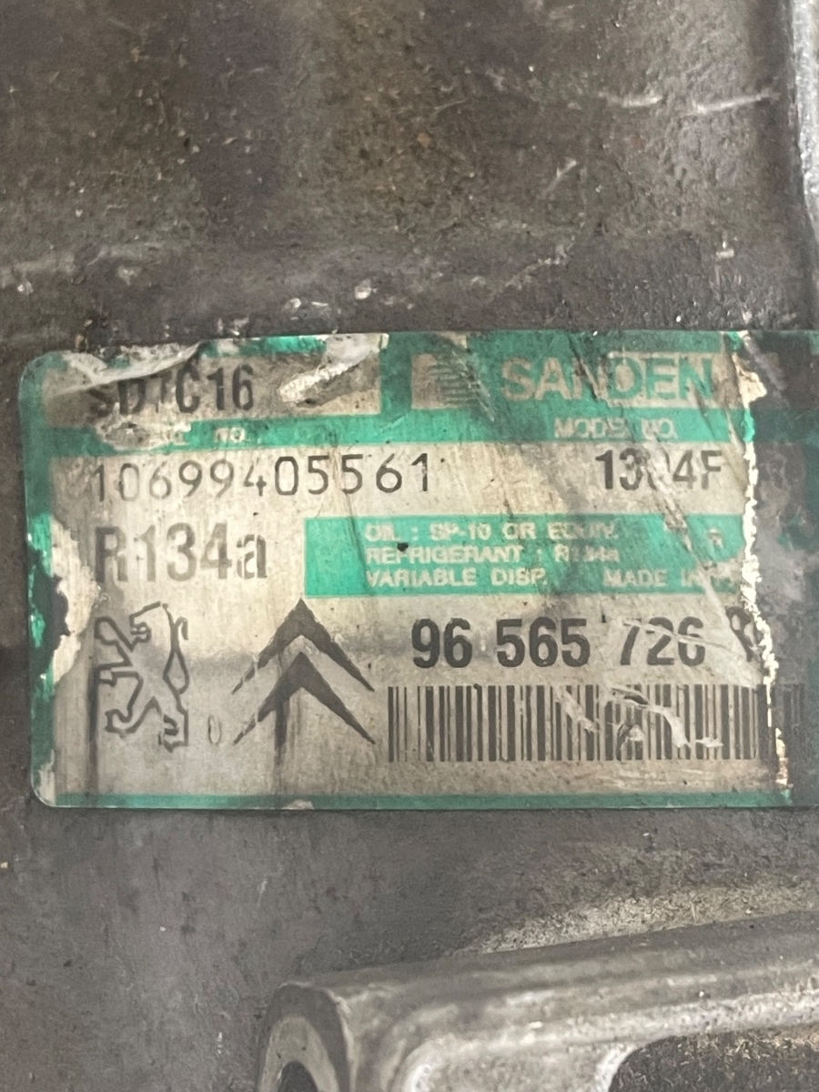 Compresor  AC PEUGEOT 407 6D_ 2004 - > 1.6 HDi 110 9HZ (DV6TED4) 10699405561 96565726 – foto 3
