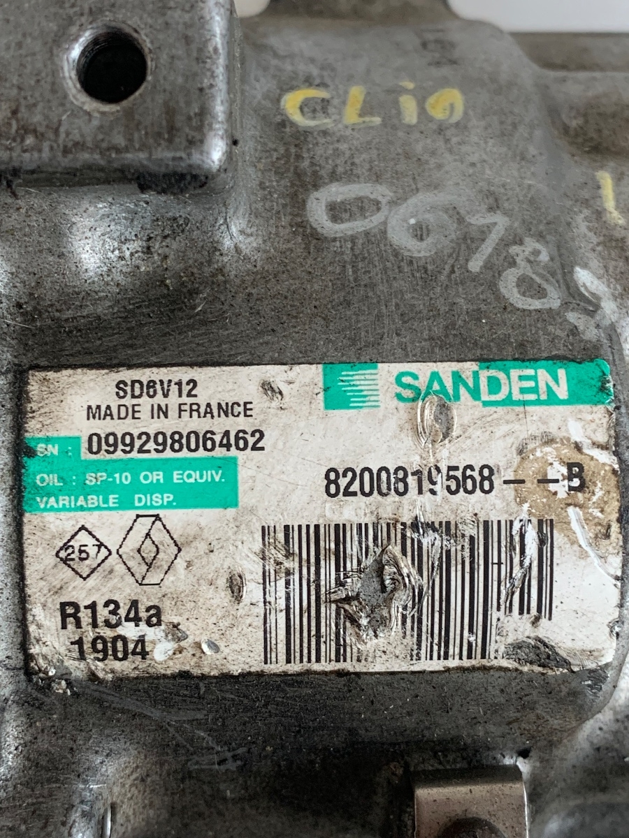 Compresor  AC RENAULT CLIO III BR0/1, CR0/1 2005 - > 1.2B  8200819568–B – foto 3