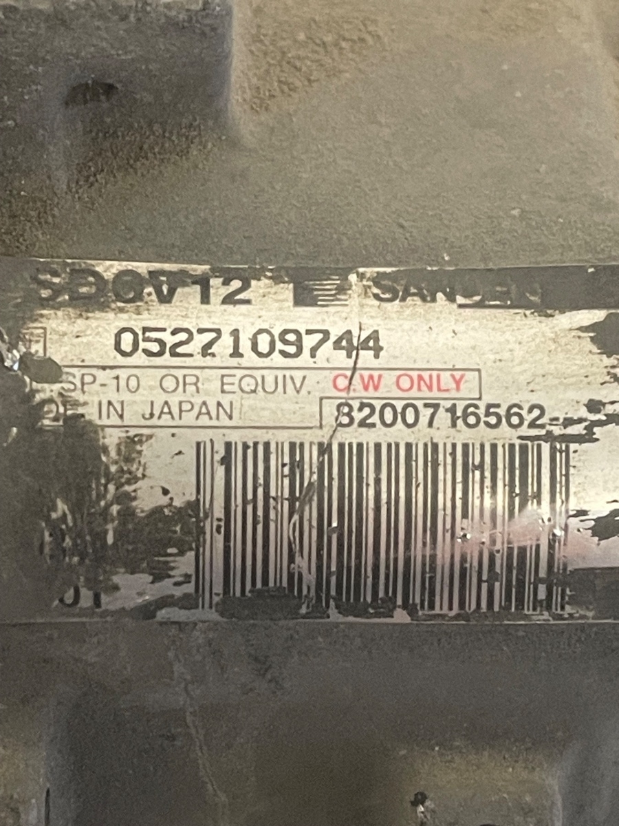 Compresor  AC RENAULT Symbol I [ 1998 - 2008 ] 1.5DCI 8200716562 / 0527109744 – foto 3