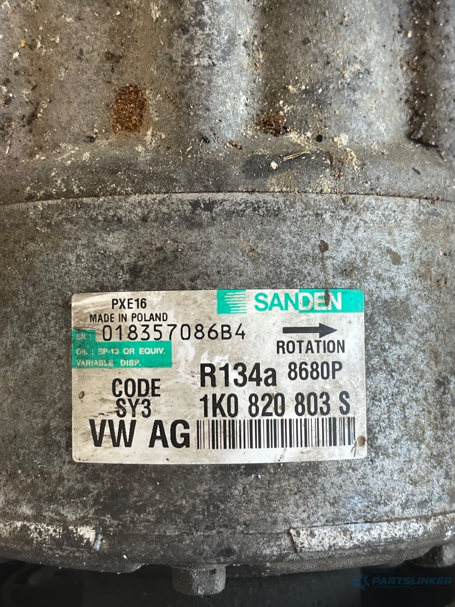Compresor AC SEAT ALTEA 5P1 2004 -> 1.9 TDI BXE 1K0820803S – foto 2