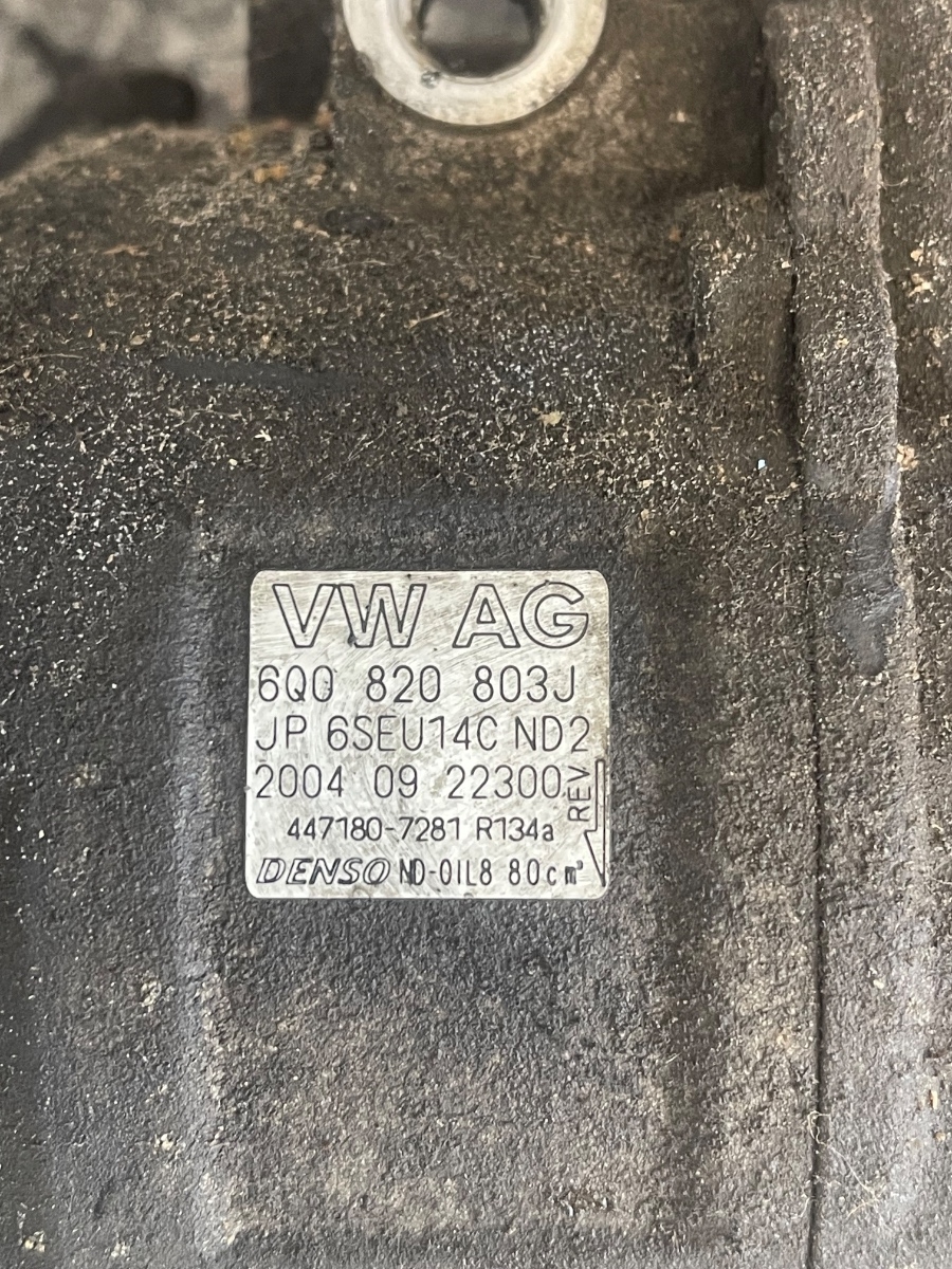 Compresor AC SKODA FABIA 6Y2 1999 - 2008 1.9 SDI ASY 6Q0820803J – foto 5