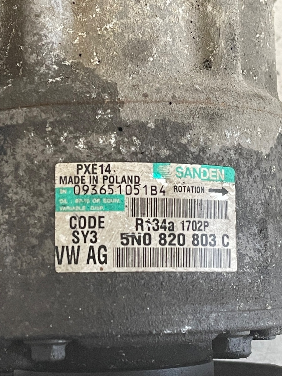 Compresor  AC SKODA FABIA II 542 2006 - 2014 1.2 TDI CFWA 5N0820803C – foto 3