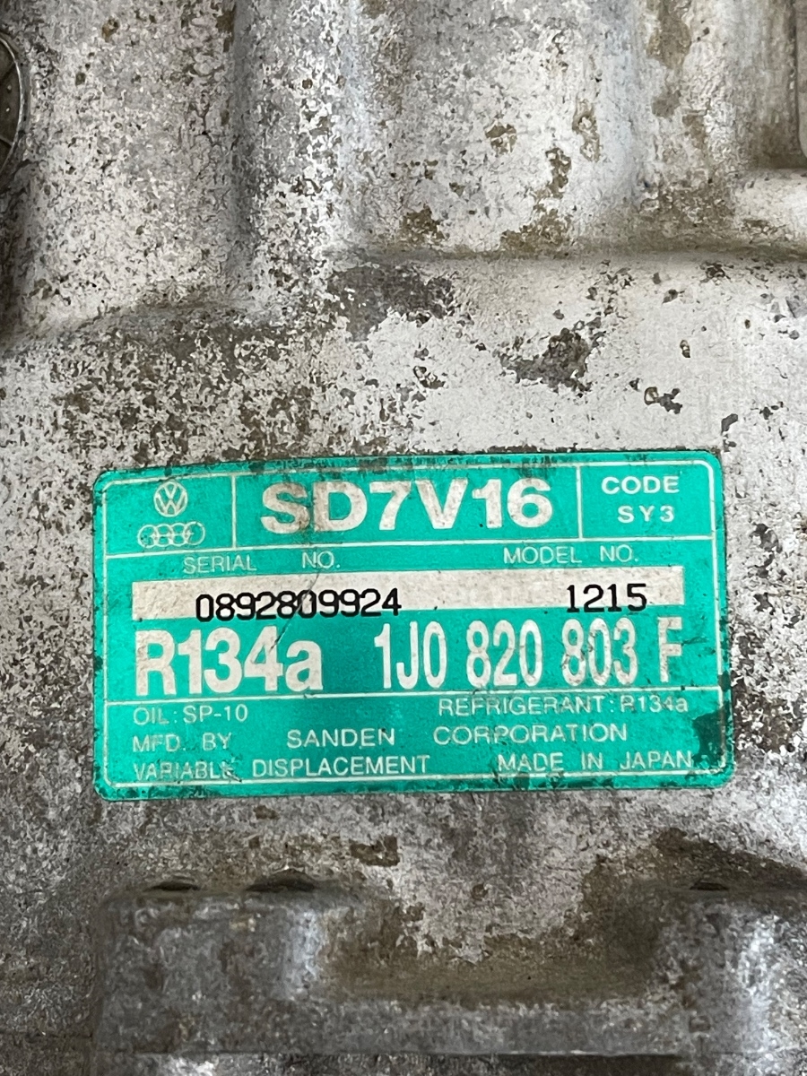 Compresor  AC SKODA OCTAVIA 1U2 1996 - 2010, VOLKSWAGEN GOLF IV 1J1 1997 - 2007 1.9D 1J0820803F – foto 3