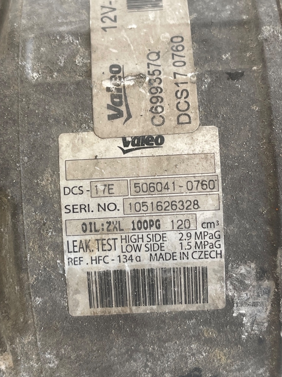 Compresor  AC SKODA OCTAVIA 1Z3 2004 - 2013 1.9 TDI BJB C699357Q / DSC170760 – foto 2