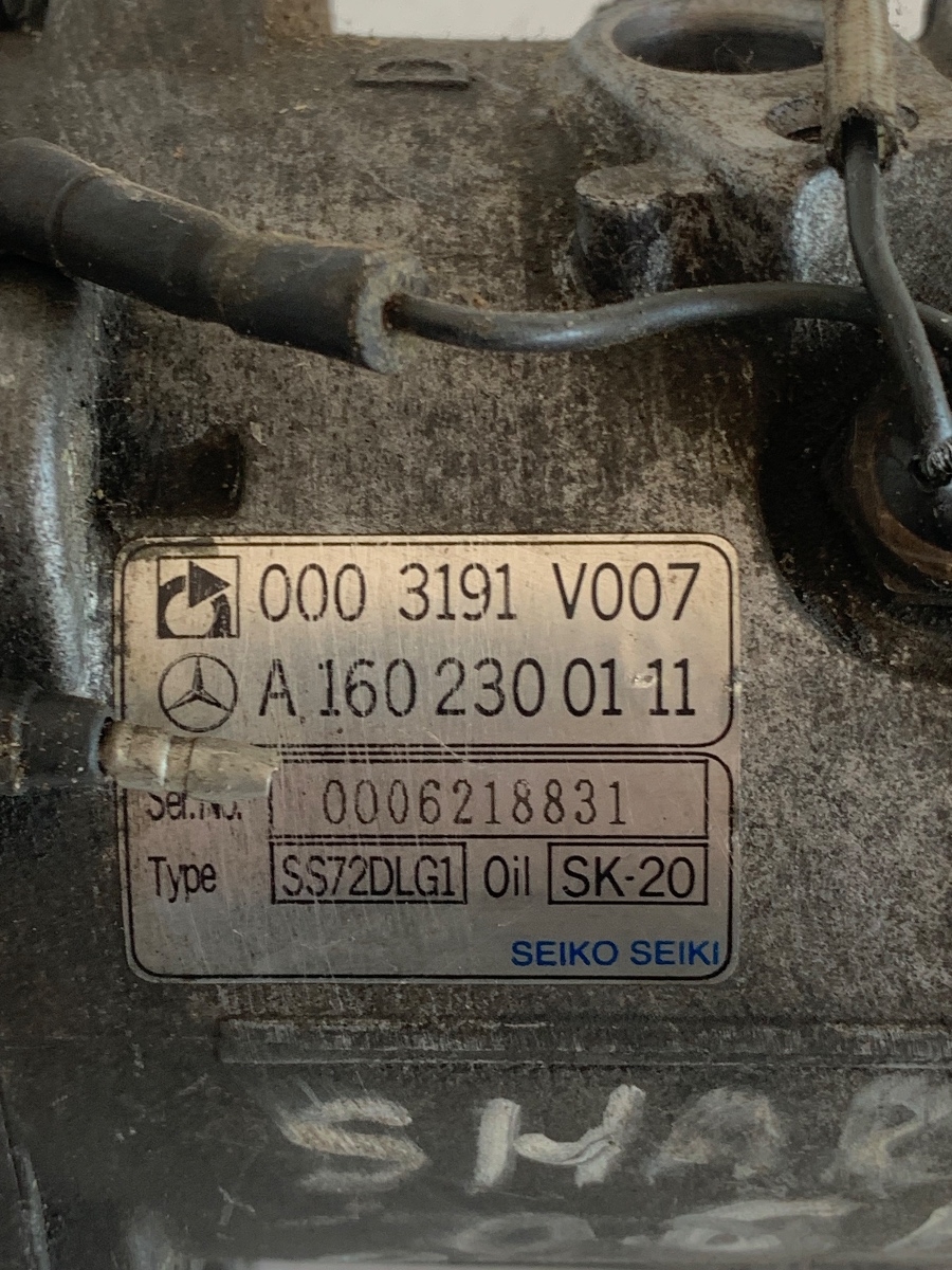 Compresor  AC SMART FORTWO Cabrio 450 2004 - 2007 0.8 CDI OM 660 DE 8LA, OM 660.940 0003191V007 A1602300111 – foto 4