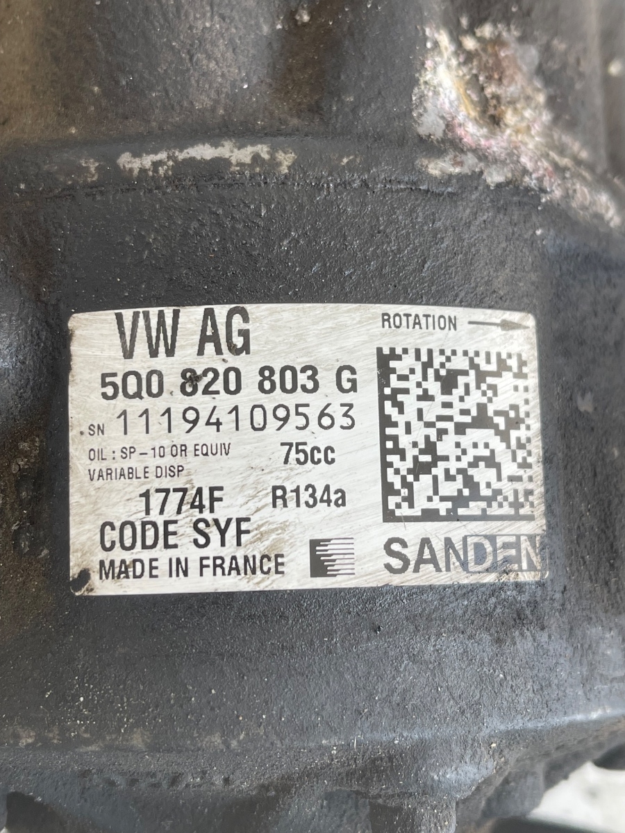 Compresor AC VOLKSWAGEN PASSAT B8 2018 2.0 TDI CUA 5Q0820803G – foto 3