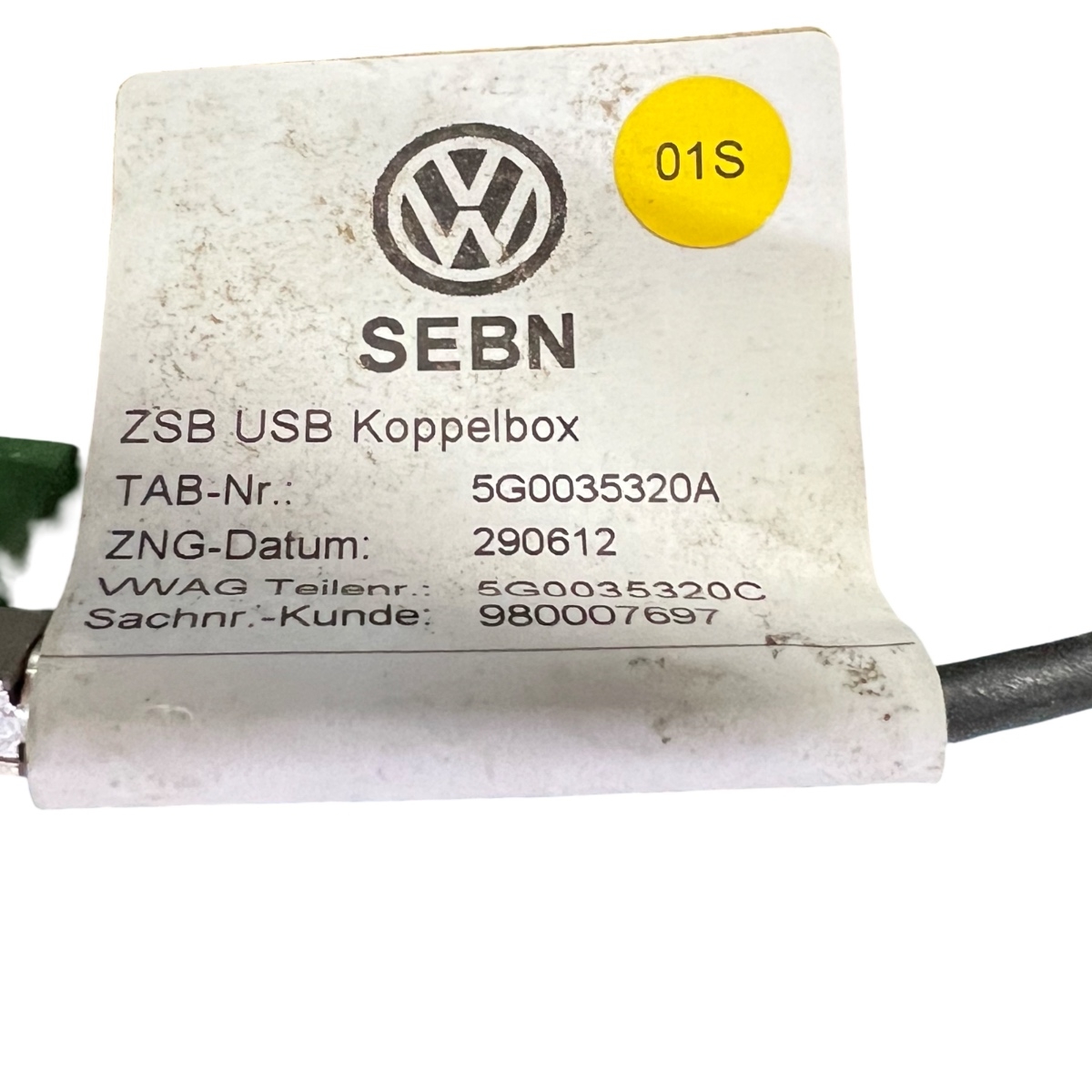Conector priza USB VOLKSWAGEN GOLF VII 5G1, BE1 2012 - > 5G0035320A – foto 3