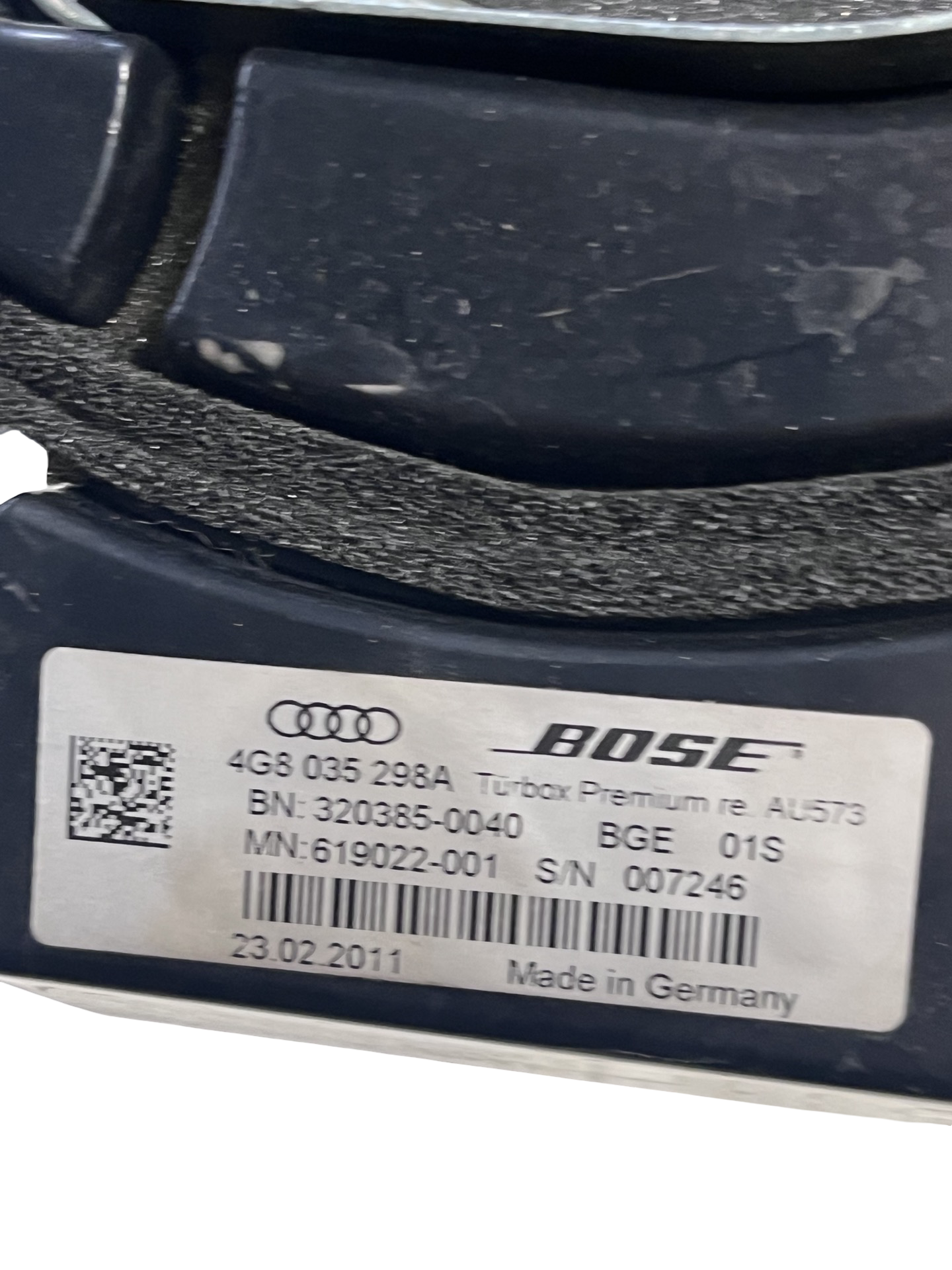 Difuzor / Subwoofer dreapta față Audi A7 Sportback 2010–2018 - cod: 4G8035298A – foto 2