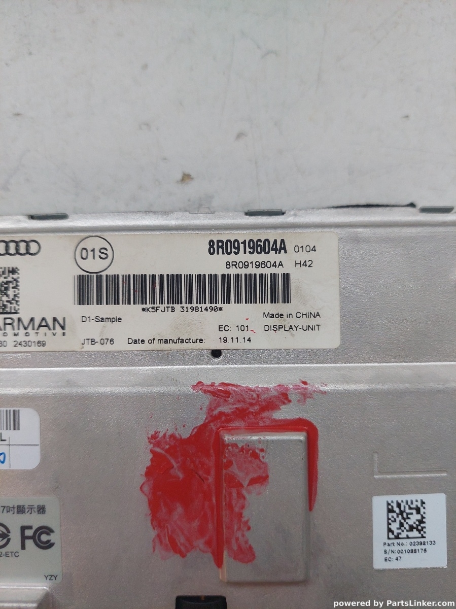 Display AUDI A4 V Saloon (8W2, B9) [ 2015 - > ] OEM 8r0919604a – foto 3