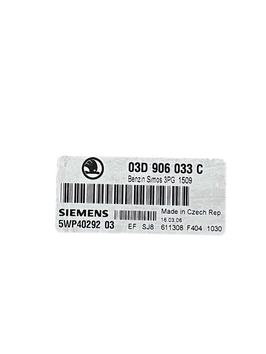 ECU Calculator motor SKODA FABIA 6Y2 1999 - 2008 SIEMENS 5WP4029203 03D906033C – foto 3