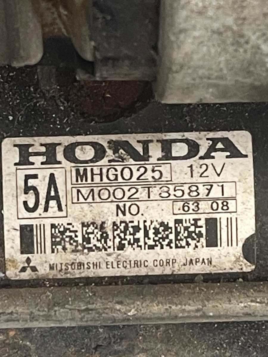 Electromotor HONDA CIVIC VIII  FN, FK 2005 - > 2.2 CTDI MHG025 MOO2T35871 – foto 3