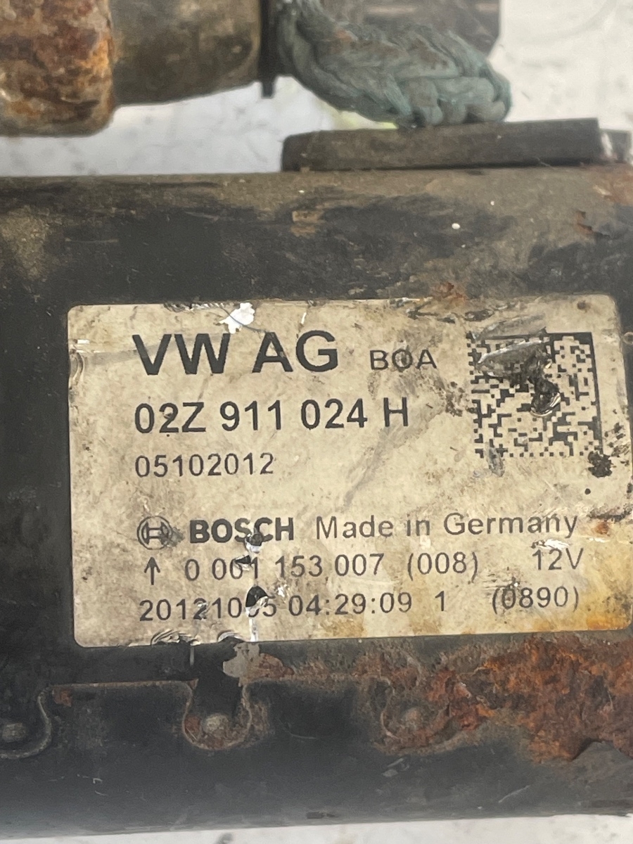 Electromotor SKODA YETI 5L 2009 - 2017, AUDI A3 II 8P1 2003 - 2013, SKODA FABIA II 542 2006 - 2014 1.6TDI 02Z911024H – foto 2