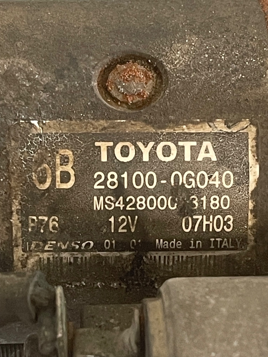 Electromotor TOYOTA RAV 4 2.2D 28100-0G040 – foto 2