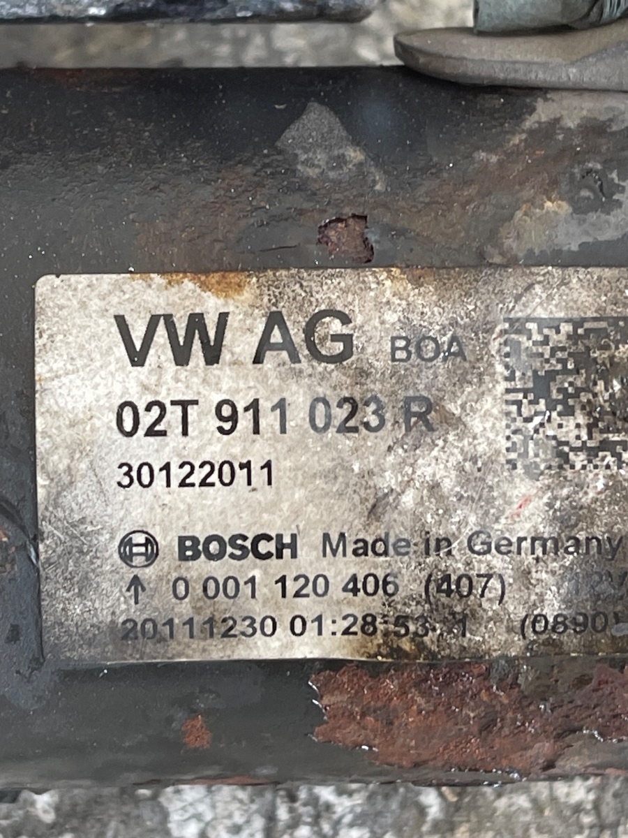 Electromotor VOLKSWAGEN POLO 6R, 6C 2009 - > 1.2 CGPB 02T911023R – foto 3