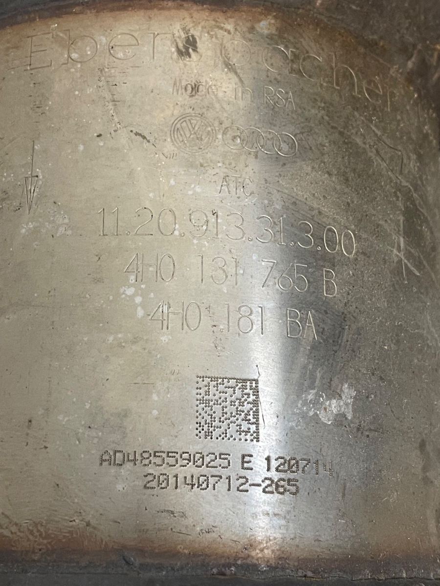 Filtru particule catalizator/FAP/DPF AUDI A8 III 4H2, 4H8, 4HC, 4HL 2009 - 2018 3.0 TDI quattro CTBA 4H0131765B 4H0131703M – foto 4