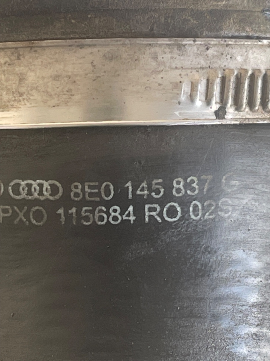 Furtun intercooler AUDI A4 III 8EC, B7 2004 - 2008 2.0 TDI BPW 8E0145837G – foto 2
