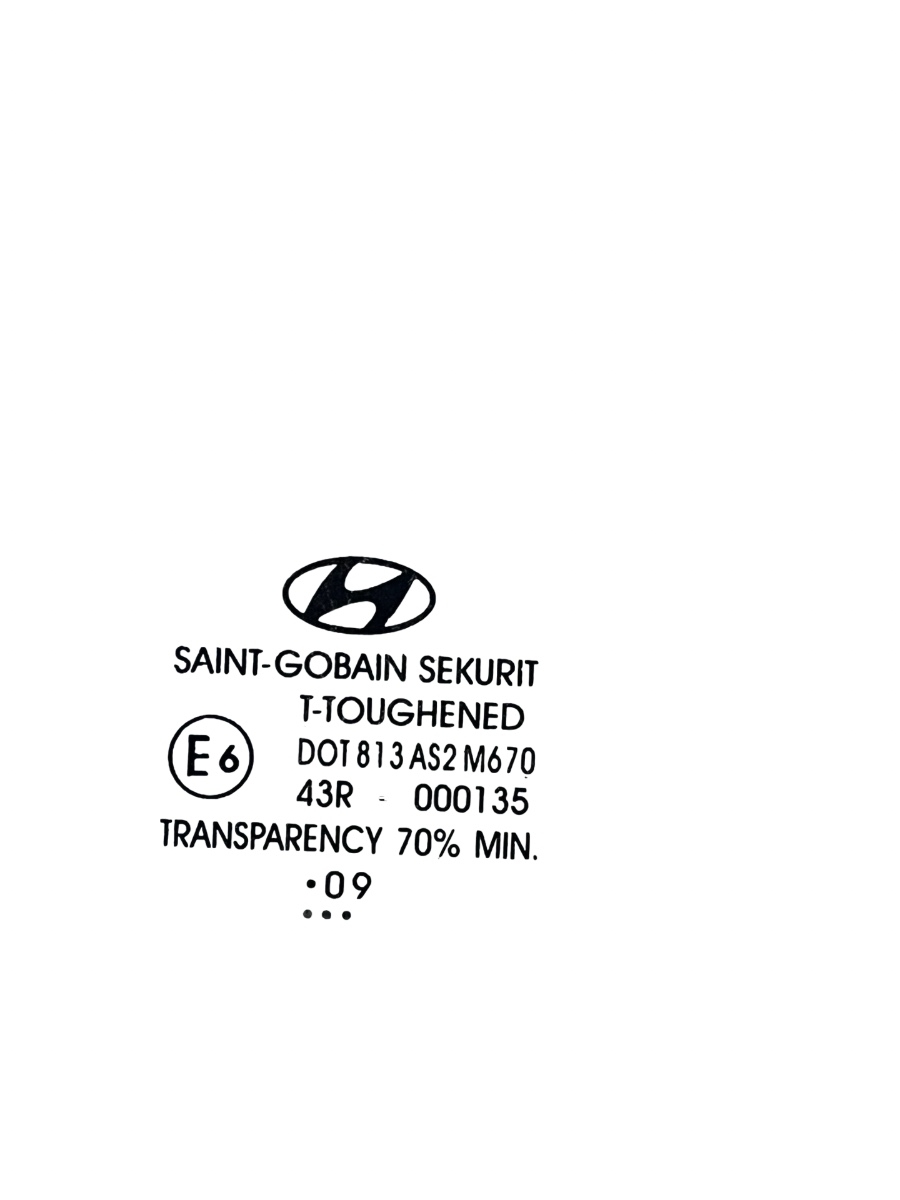 Geam portiera dreapta fata HYUNDAI i10 PA 2007 - 2013 – foto 2