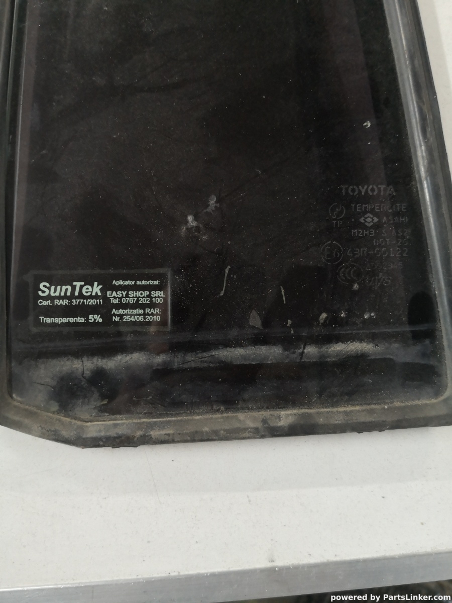 Geam stanga spate TOYOTA LAND CRUISER J120 2004> OEM 43r00122 – foto 2