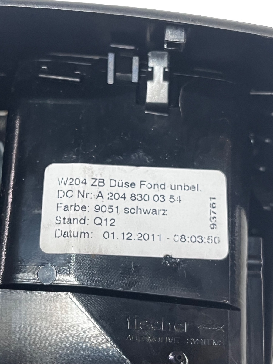 Grila de ventilatie spate MERCEDES-BENZ C-CLASS W204 Facelift 2007 - 2014 A2048300354 – foto 2