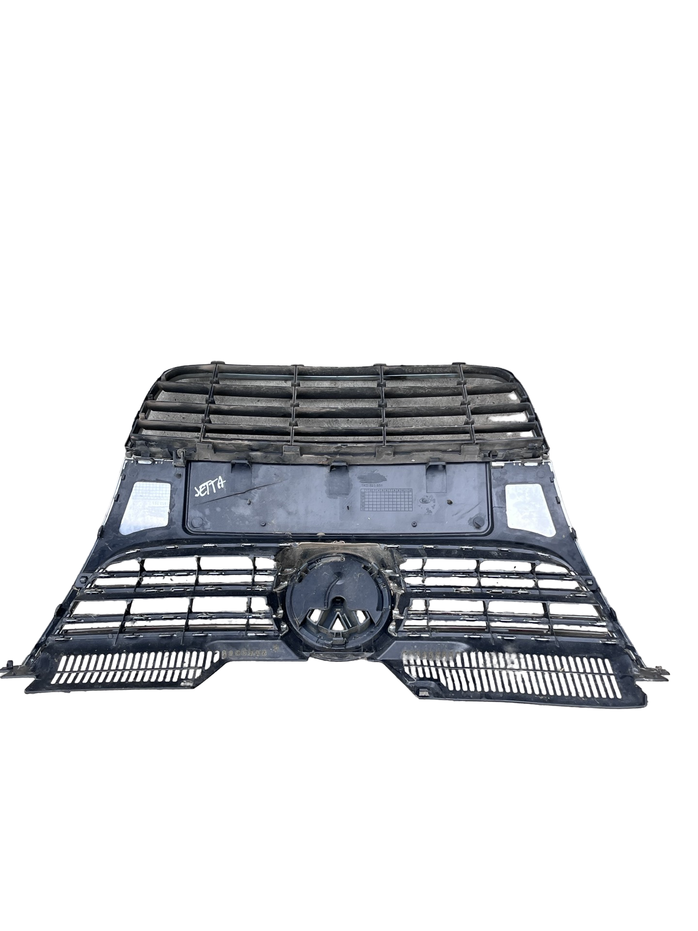Grila Fata Volkswagen Jetta V 2005–2010 - cod: 1KD853651 O MICA FISURA PE CENTRU – foto 2