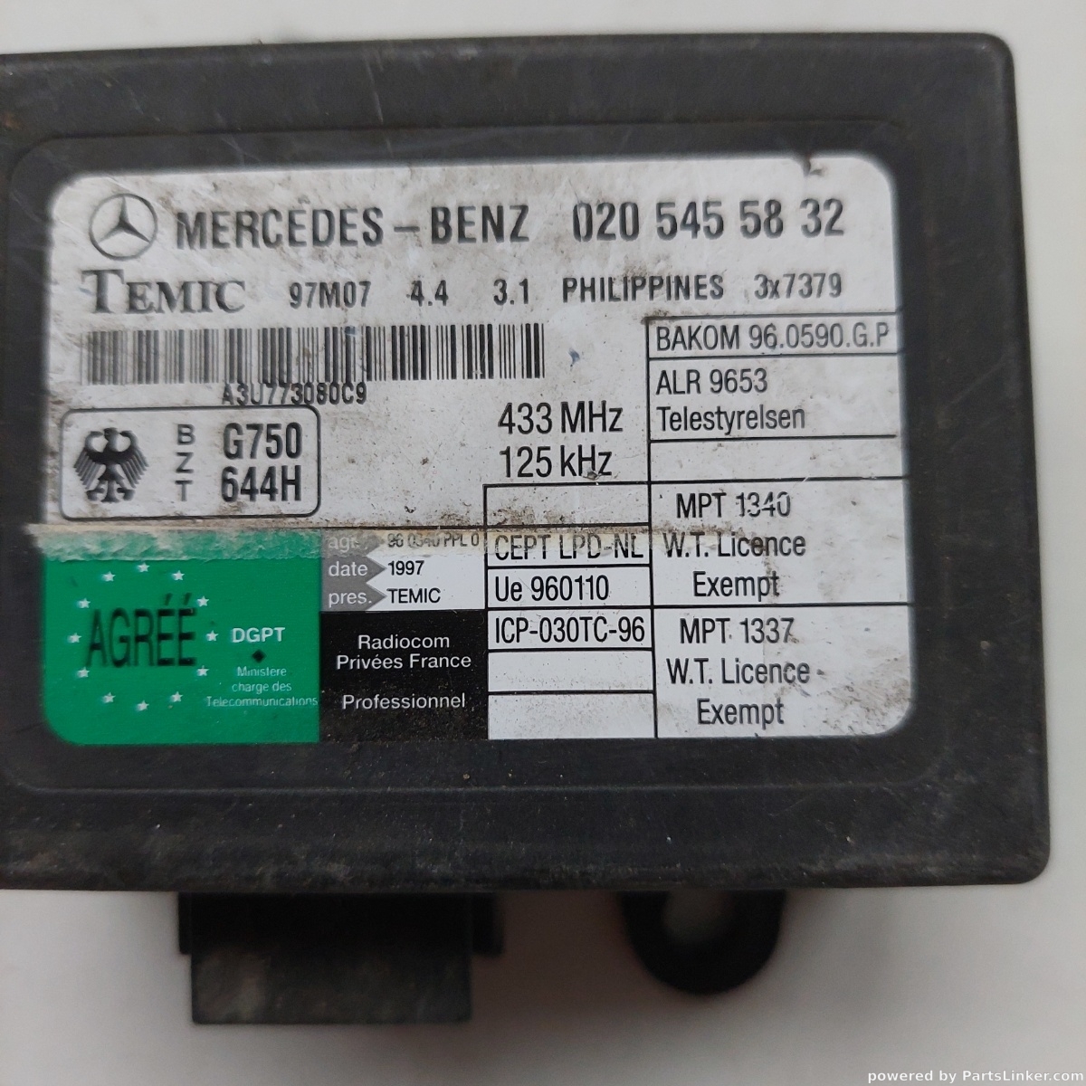 Imobilizator MERCEDES-BENZ VITO Box (638) [ 1997 - 2003 ] OEM 0205455832 – foto 2