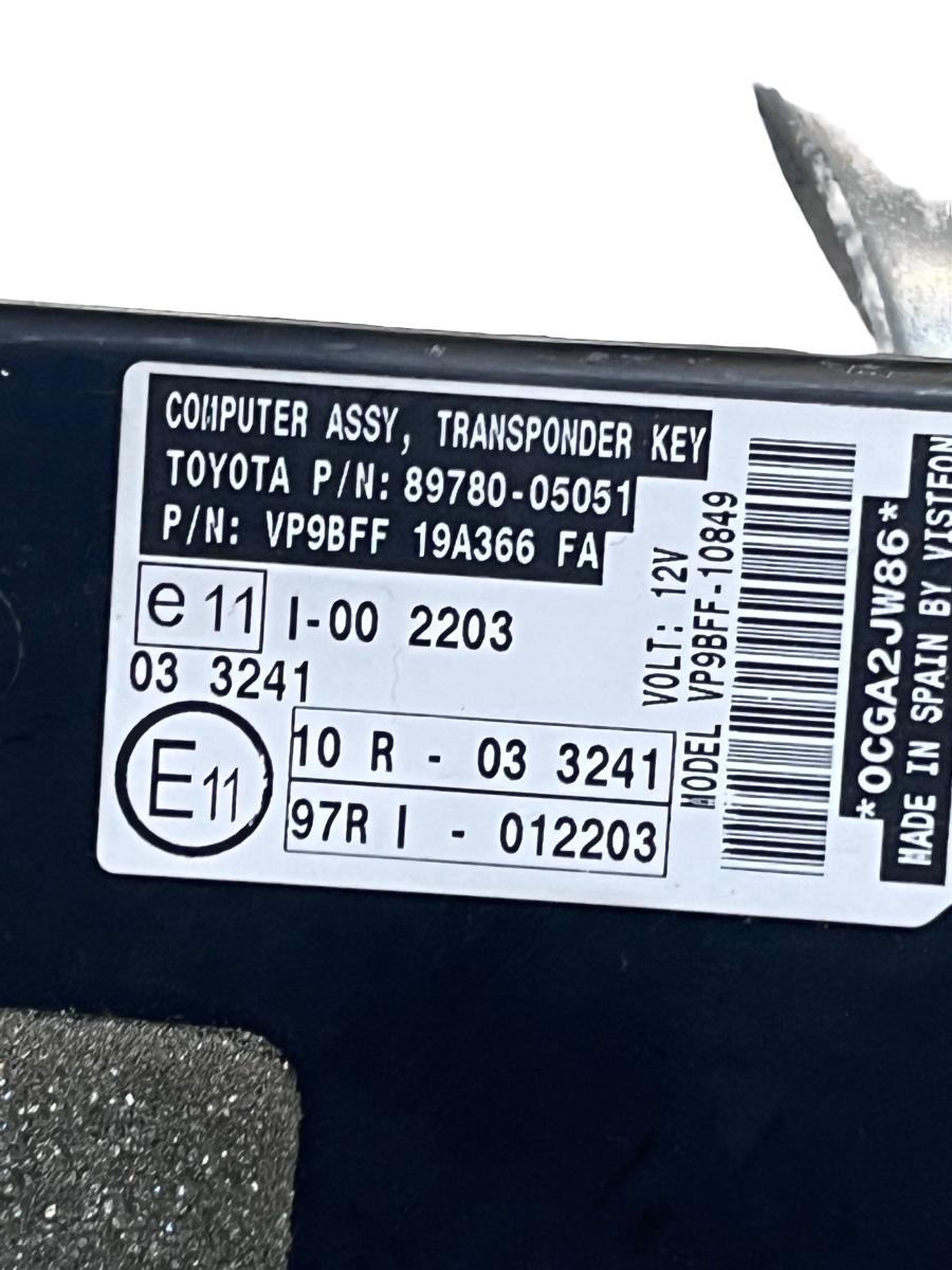 Imobilizator TOYOTA AVENSIS Saloon _T27_ 2008 -> 89780-05051 – foto 3