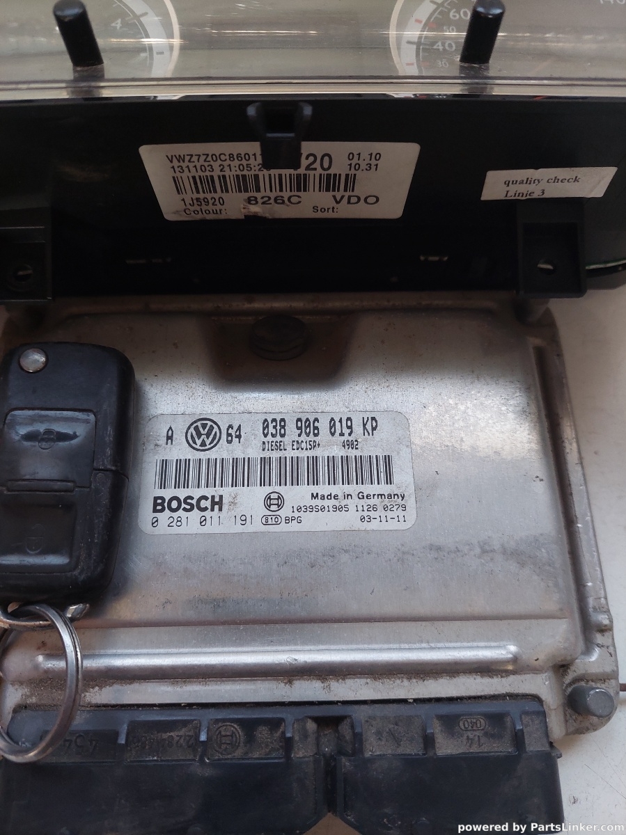 Kit pornire VOLKSWAGEN GOLF IV (1J1) [ 1997 - 2007 ] TDI (ATD, AXR) 74KW|101HP BOSCH 0281011191 OEM 038906019kp – foto 2