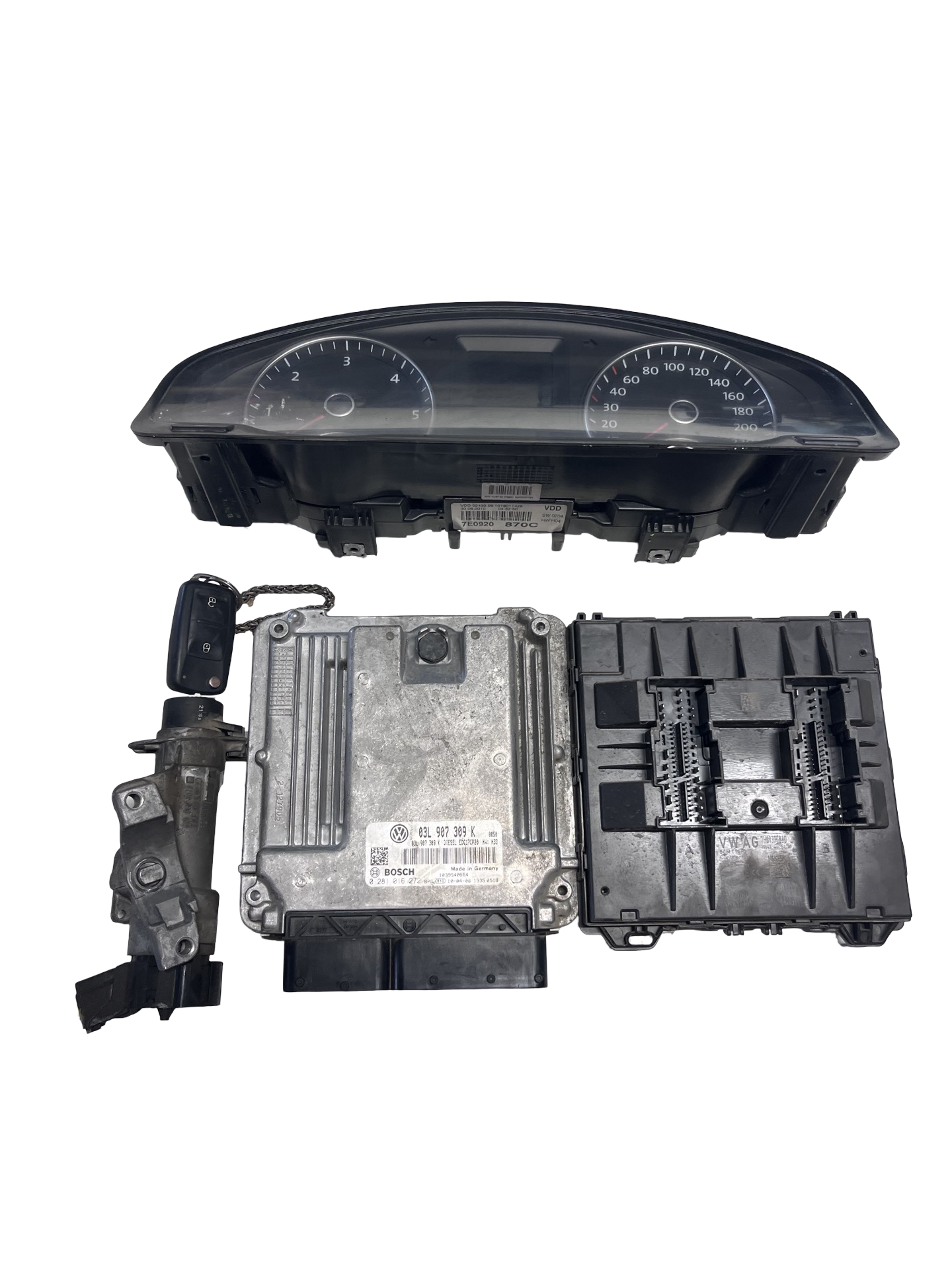 Kit Pornire Volkswagen T5 Facelift 2.0 TDI CAA 103KW/140CP 2003–2015 - cod: 03L907309K COD BOSCH 0281016272
