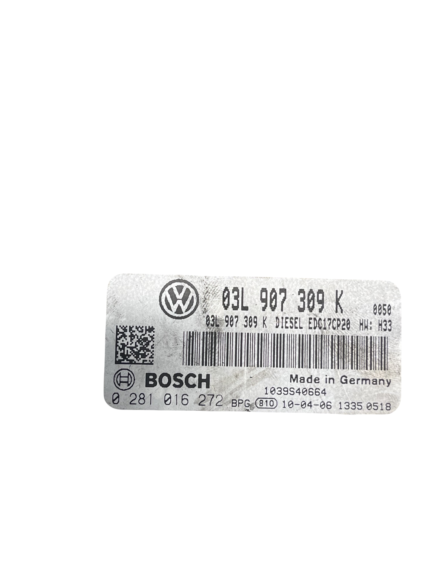 Kit Pornire Volkswagen T5 Facelift 2.0 TDI CAA 103KW/140CP 2003–2015 - cod: 03L907309K COD BOSCH 0281016272 – foto 8