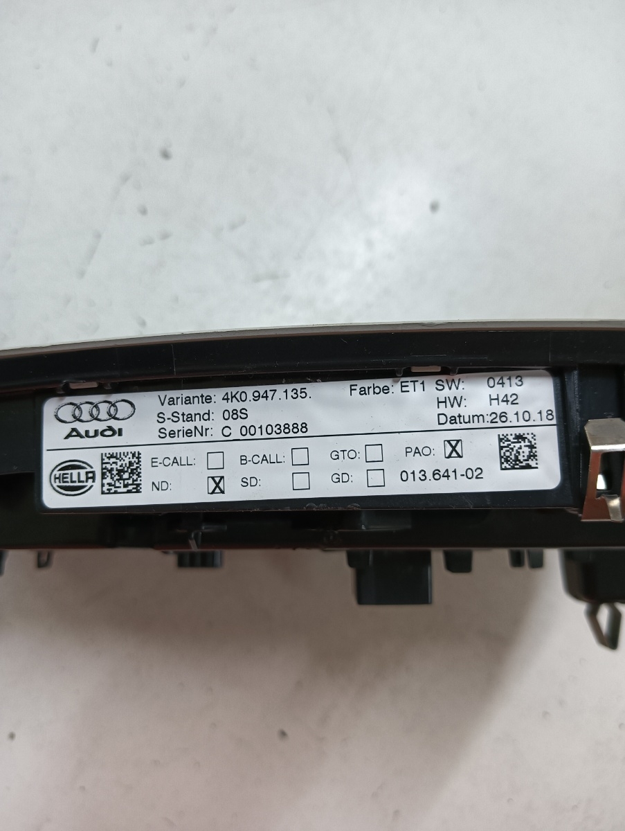 Lampa plafon  AUDI A6 C8, 4A2 2018 - > 2.0 40 TDI Mild Hybrid DFBA 4k0947135 – foto 3