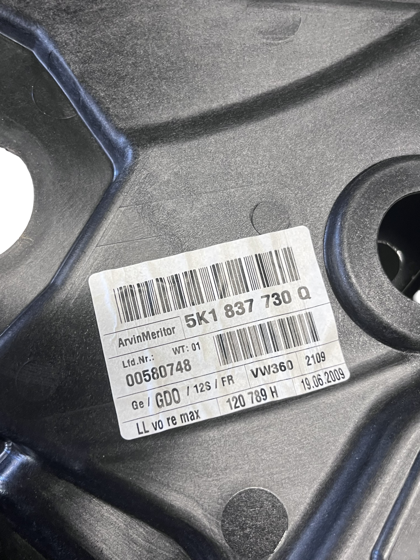 Macara Geam dreapta față Volkswagen Golf 6 Hatchback 2008–2013 Facelift - cod: 5K1837730Q – foto 2