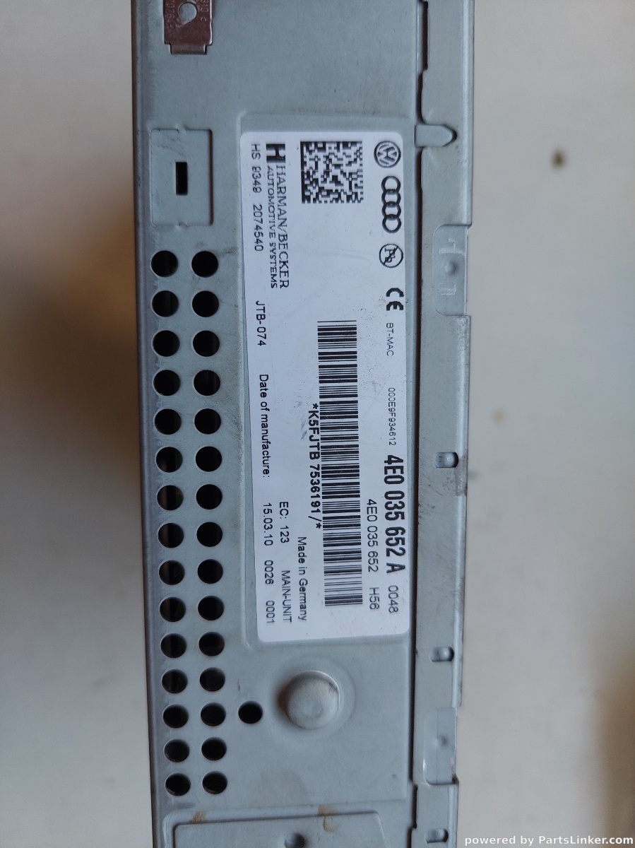 Magazie CD AUDI A6/S6 III Saloon (4F2, C6) [ 2004 - 2011 ] OEM 4e0035652a – foto 2