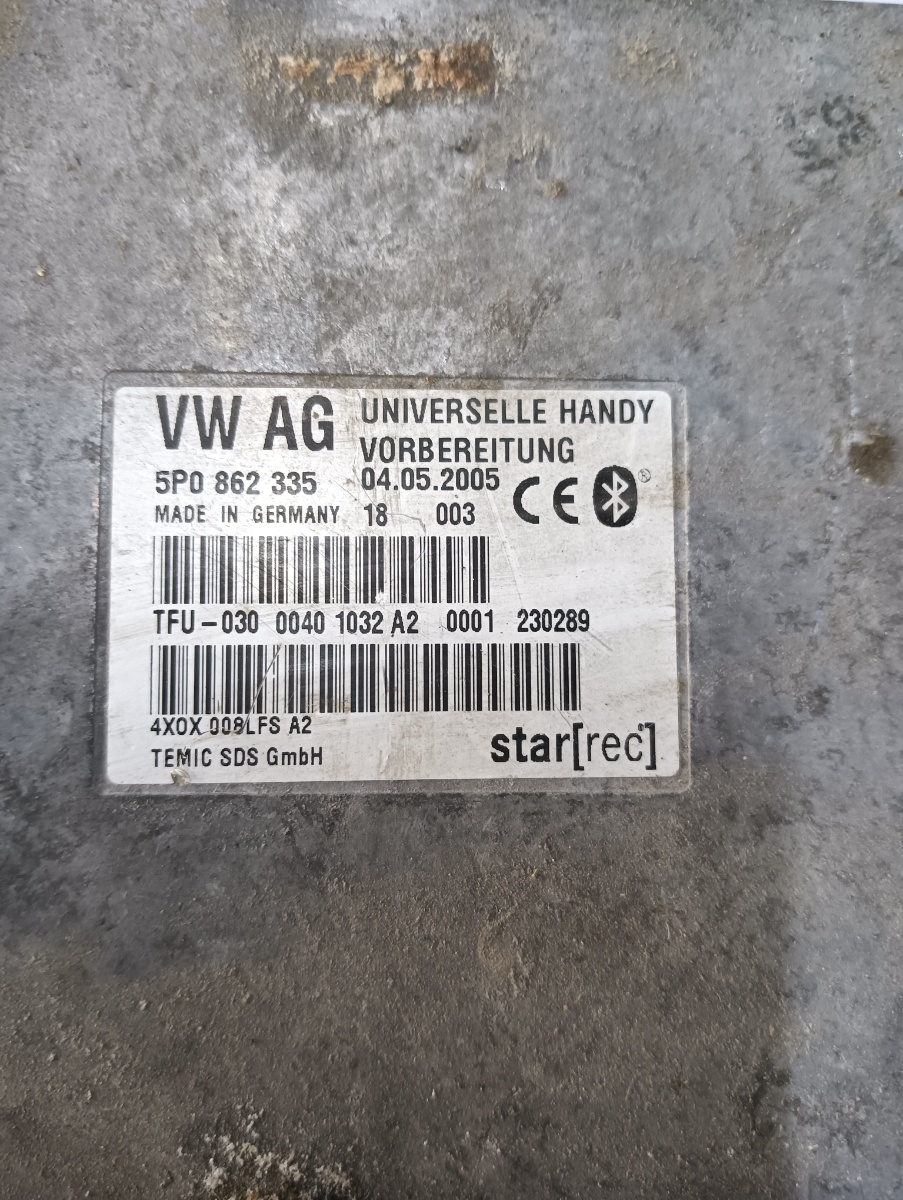 Modul bluetooth  SKODA OCTAVIA II Combi 1Z5 2004 - 2013 5p0862335 – foto 2