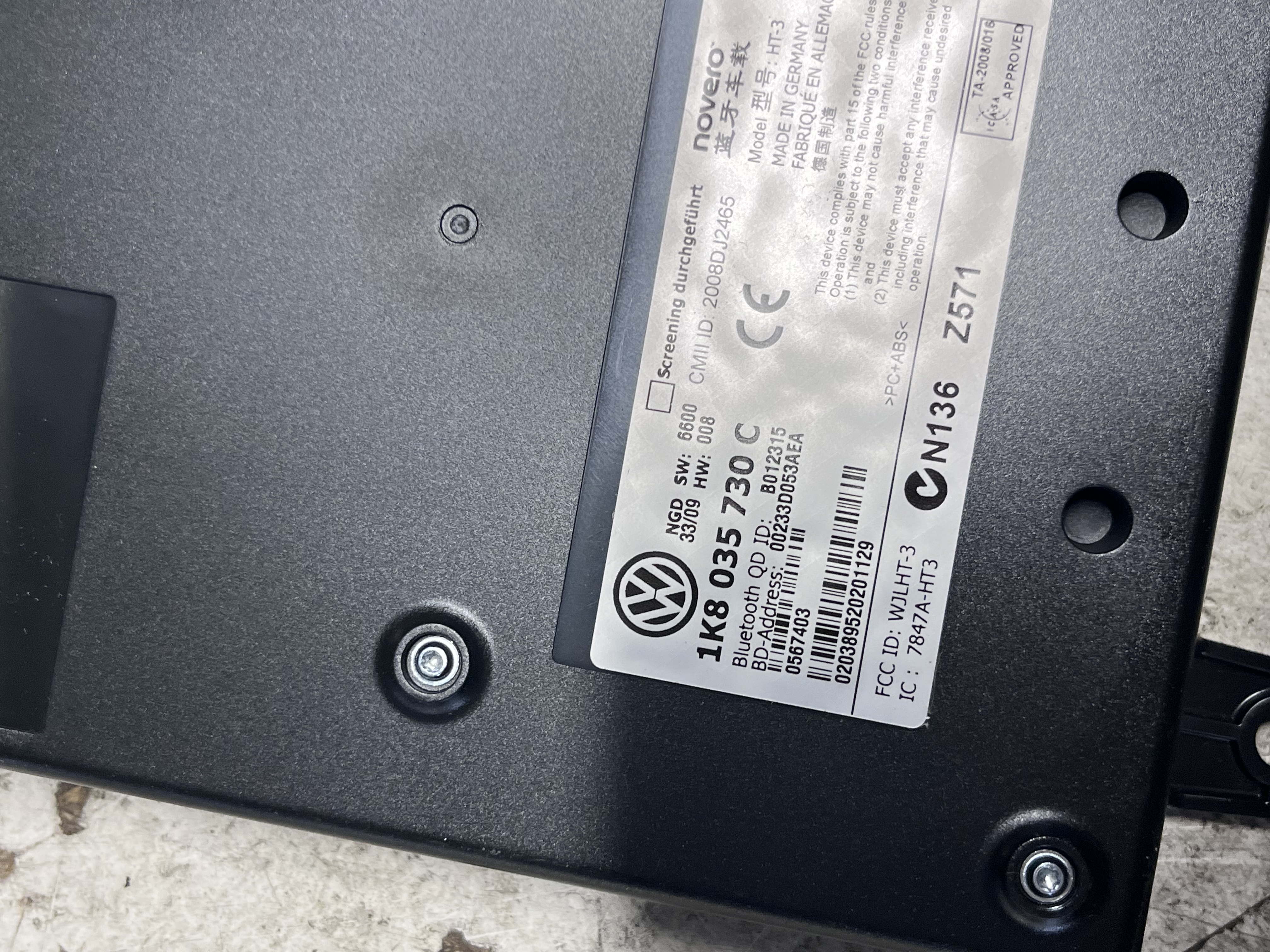 Modul Bluetooth Volkswagen Passat B6 Combi 2005–2010 - cod: 1K8035730C – foto 2
