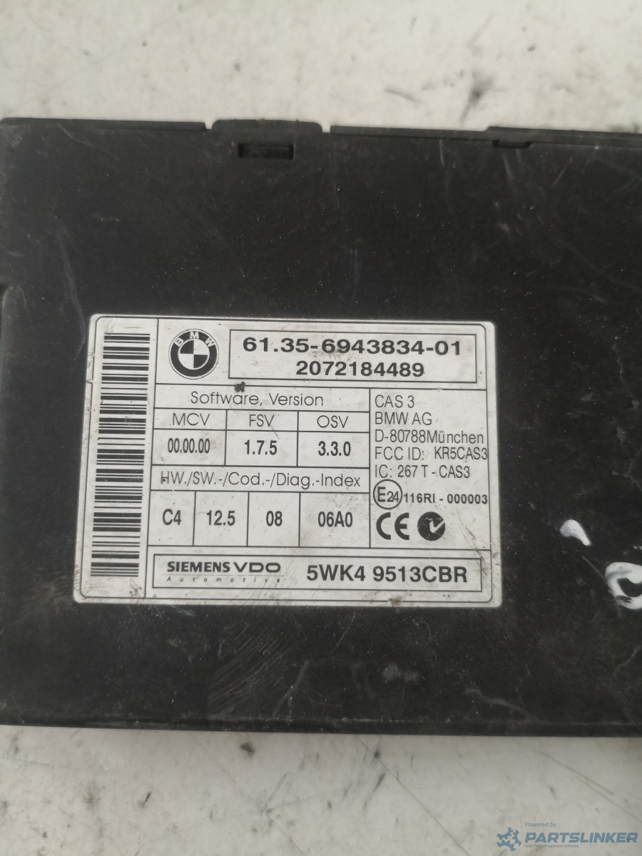 Modul CAS BMW 3 V Coupe (E92) [ 2005 - 2013 ] SIEMENS 5wk49513cbr OEM 694383401 – foto 2