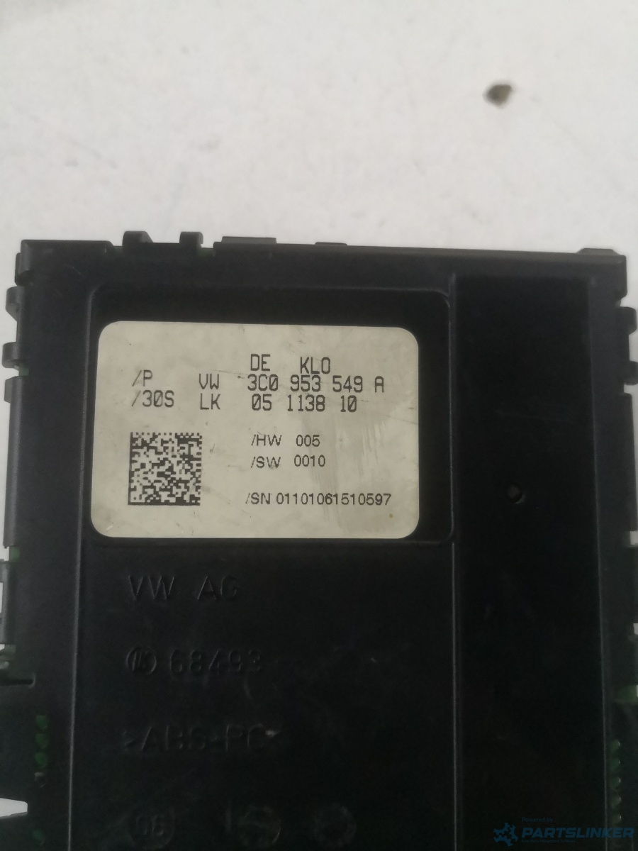 Modul coloana volan VOLKSWAGEN PASSAT (3C2) [ 2005 - 2010 ] OEM 3c0953549a – foto 2