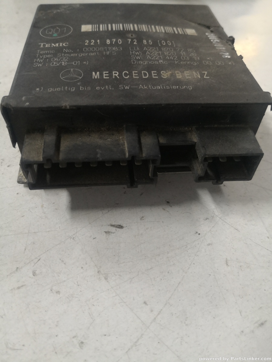 Modul control MERCEDES-BENZ S-CLASS II (W221, C215) [ 2005 - 2013 ] OEM A2218707285 – foto 2