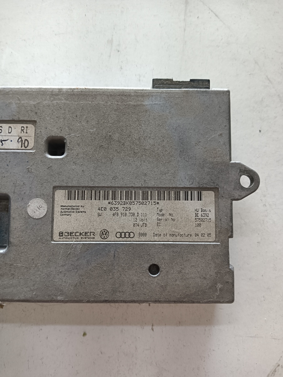 Modul control MMI AUDI A8 II 4E2, 4E8 2002 - 2010 4e0035629 – foto 2