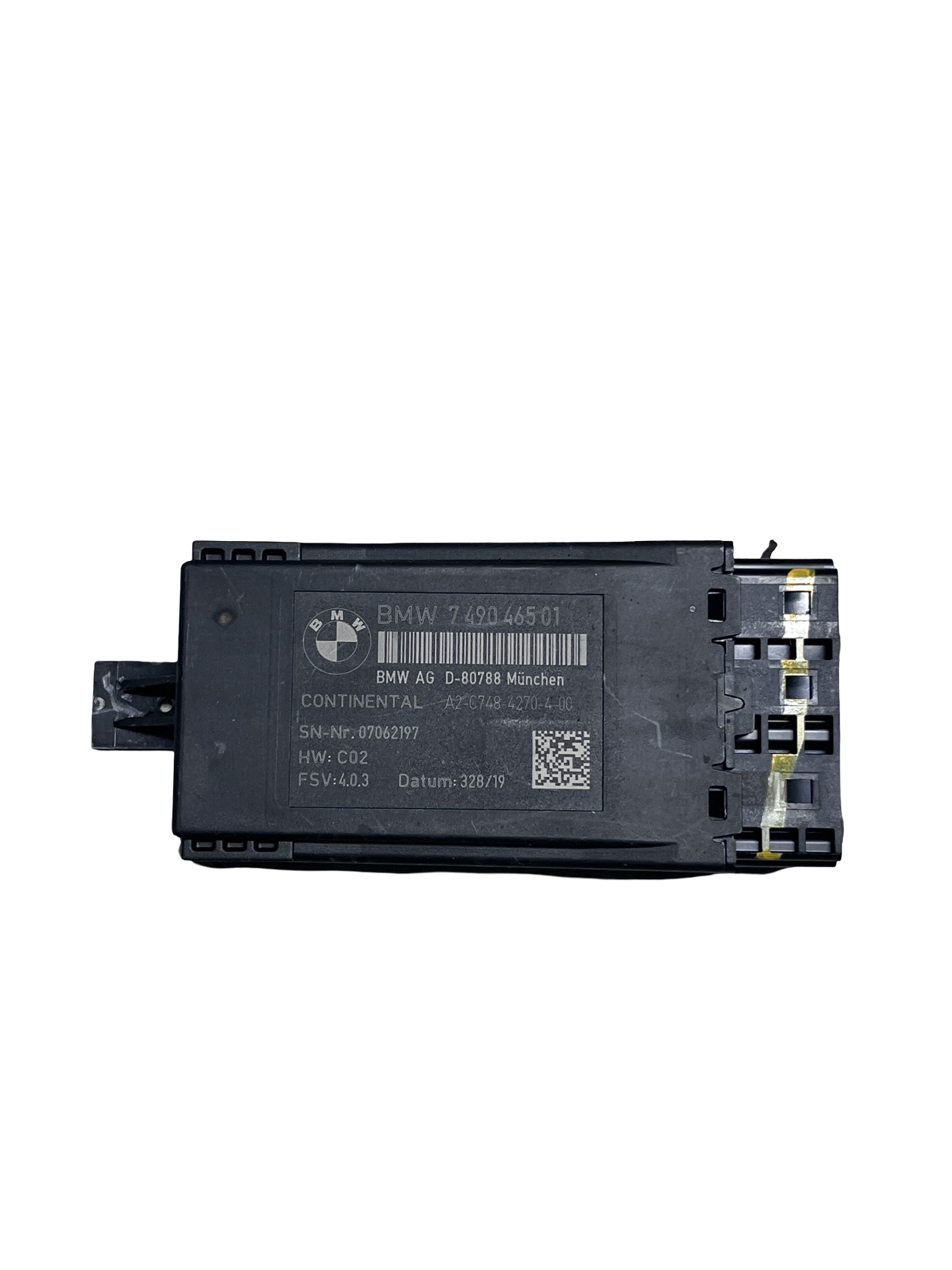 Modul control Scaun dreapta față BMW X1 F48 2015–2022 20i Steptronic B48A20A - cod: 749046501 MICA FISURA PE SPATE !