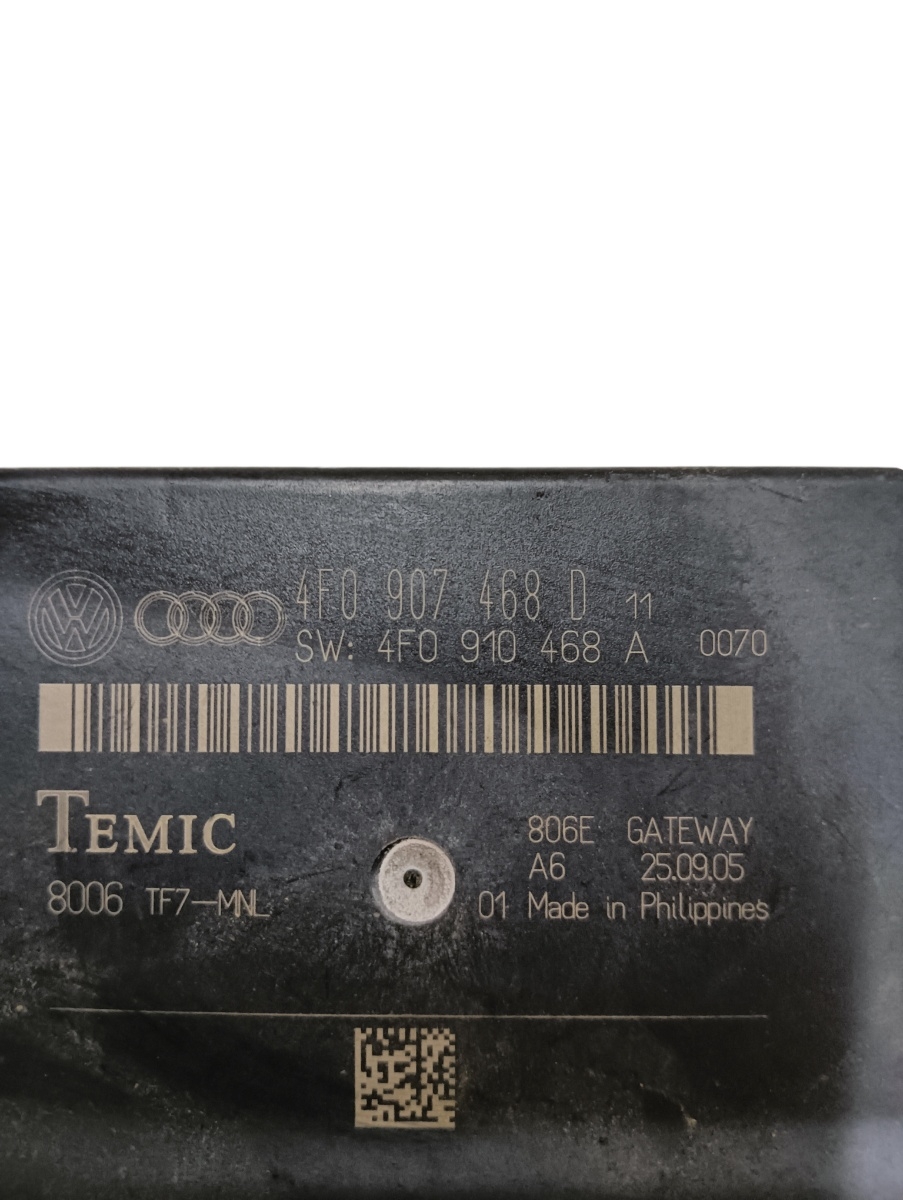Modul gateway  AUDI A6 III Avant 4F5, C6 2005 - 2011 TDI BLB, BRE 4f0907468d – foto 2