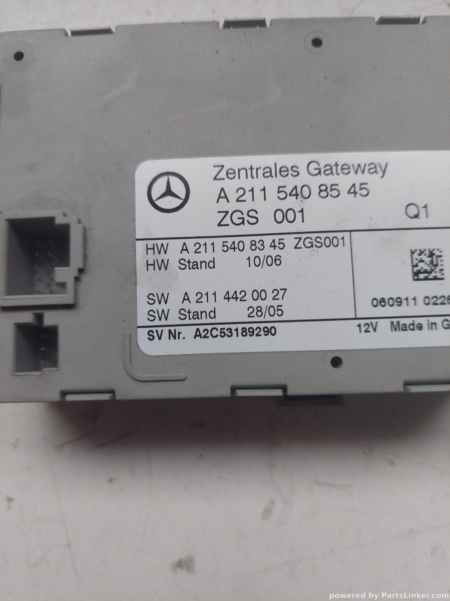 Modul gateway MERCEDES-BENZ E-CLASS W211 2002 - 2009 A2115408545 – foto 2