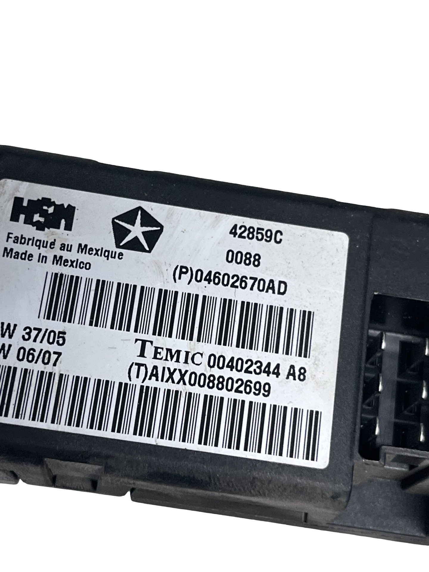 Modul Incalzire Scaun Chrysler 300 C 2004–2010 - cod: 04602670AD – foto 2