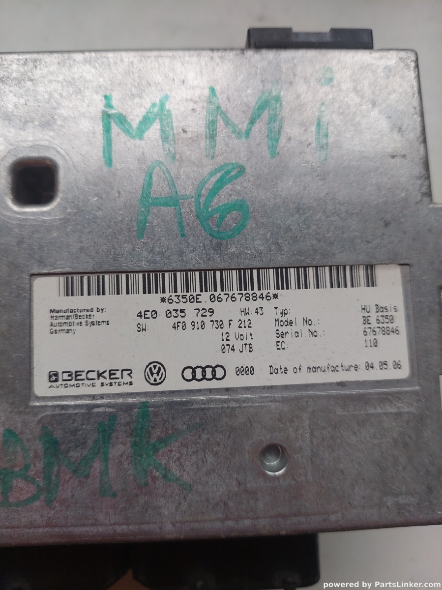 Modul interfata MMI AUDI A6/S6 III Saloon (4F2, C6) [ 2004 - 2011 ] OEM 4e0035729 – foto 2